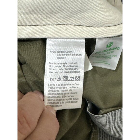 J. Crew 484 Slim Chino Pants Men's 36 Olive Green New 8479 - Picture 9 of 16